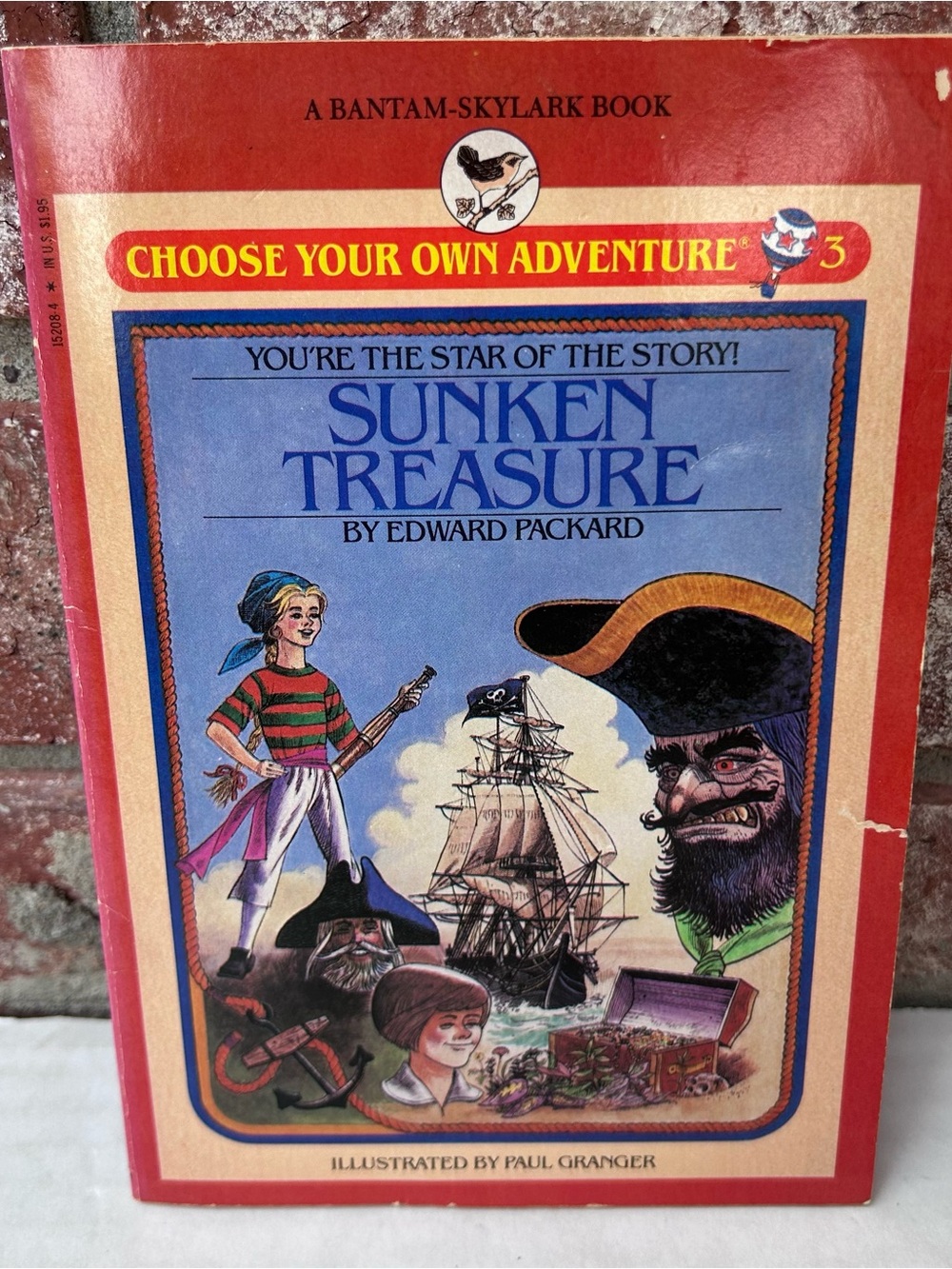 Choose Your Own Adventure Sunken Treasure #3 Edward Packard Vintage PB 1982 CYOA